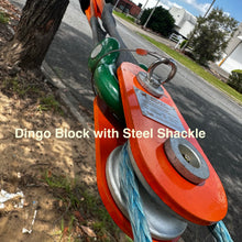 Load image into Gallery viewer, Dingo snatch Block with steel shackle 4WD Winch Pulley George4x4 recovery gear 