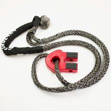 Load image into Gallery viewer, The Soft Extension Sling (SES) is made of (UHMWPE), also known as Dyneema/Spectra or HMPE.  The Soft Extension Sling (SES) can extend a Button Knot Winch Rope (BKWR) by placing the constricting loop over the button knot on the BKWR. The SES can also function as a giant soft shackle, allowing you to loop it around a vehicle tire or structure to recover vehicles. UV resistant, waterproof and more durable Very light, can float in water Australian-made tested. 12mm, Breaking force 11000kg 