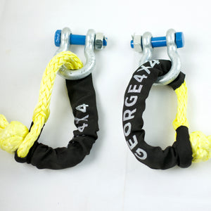 4WD Recovery Kit Shackle Combo: 2pcs*Soft Shackle 13300kg + Rated Steel Shackle
