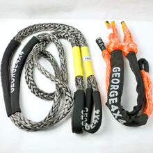 Load image into Gallery viewer, George4x4 Bridle Rope Soft Shackle Kit includes 1pc*Bridle Rope Australian made 12mm*3m/4m/5m Breaking Strength: 13200kg 2pcs*Soft Shackles, Australian made 65cm*15000kg (Orange) 60cm*16000kg(Yellow) 12mm*19800kg (Grey/Silver) Australian Designed Tested by NATA-accredited lab Lighter and safer