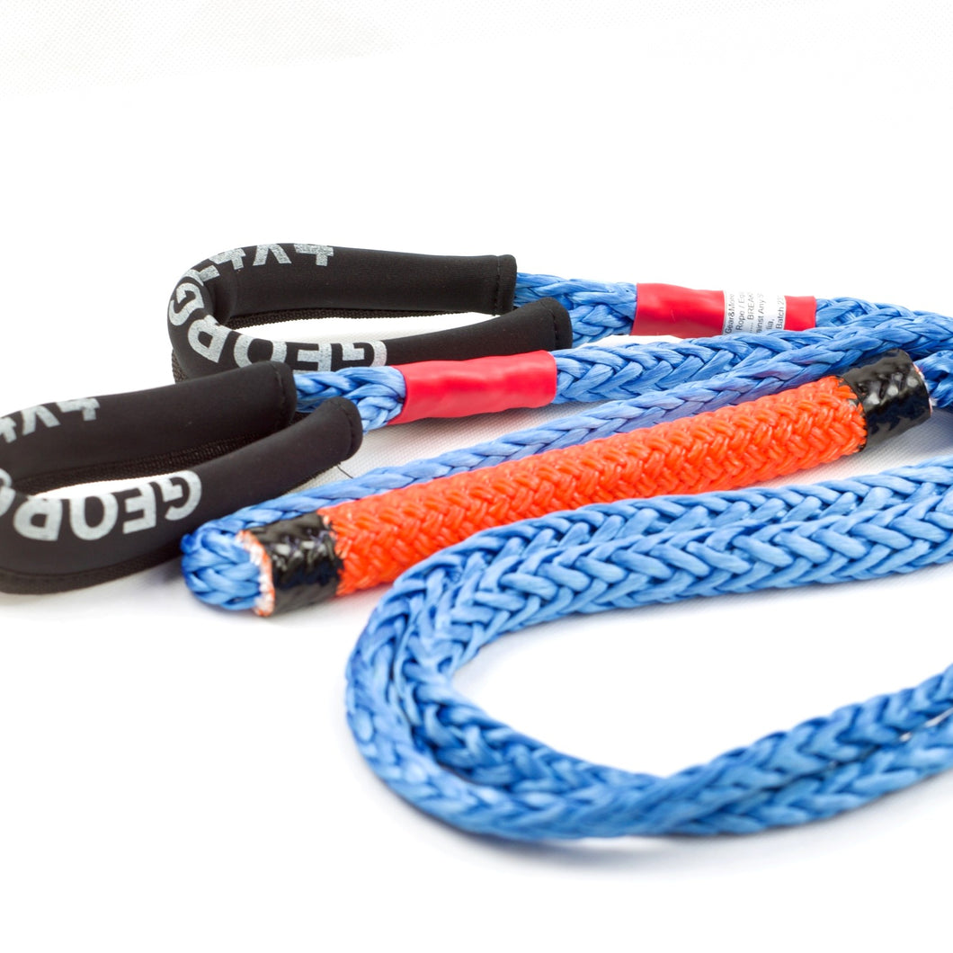 George4x4 Bridle Equaliser Rope George4x4 Bridle Rope is constructed of a unique ultra-high molecular weight polyethylene material(UHMWPE), also known as Dyneema/Spectra. It is extremely high-strength and low-stretch.  Description:  UV resistant, waterproof and more durable Very light, can float in water Both ends have protective sleeves and one sliding sleeve on the middle Australian-made, Australian tested Features:  9mm, rated 8000kg