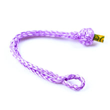 Load image into Gallery viewer, Soft Shackles are an alternative to traditional steel shackles and are made of Synthetic rope (well known as Dyneema/ spectra etc). They are Lighter, Stronger, and more flexible. Diamond knot Soft Shackle*1pc Hand spliced in Australia, Tested by NATA-accredited lab Super lightweight, can float in water UV-resistant, waterproof and more durable Good size for tree climbing and other light industries Features:  4mm*40cm length Breaking Strength: 2500kg  