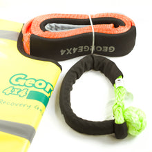 Load image into Gallery viewer, George4x4 Winch Accessory Kit includes 1pc*Tree Trunk Protector made of quality polyester, 3m 14000kg. 1pc*Soft Shackle, Australian-made UHMWPE rope 15000kg/18000kg/19800kg/22000kg. 1pc*Winch line Damper Tree trunk protector can be used as an equaliser, enforced eyelets at both ends Heavy-duty design Safer and Lighter