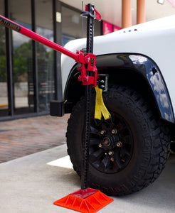 Jack Mate Wheel Lifter - Ultimate Tool for 4WD Tyre Recovery Lift Capacity: With a lift capacity of 5000 LBS/2273 KGS, the Jack Mate Wheel Lifter is powerful enough to handle most 4WD vehicles. Weighing just 2kg, this tool is lightweight and portable The high-quality nylon coating on the Tire Hook ensures that your wheels are protected from tool damage during the lifting process. Scratch Protection: The pad on the rear of the Wheel Lifter prevents scratches on your wheels, keeping them in good condition.