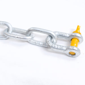 10mm Trailer Chain & Rated Shackle Combo: 4177-25 600mm + Shackle