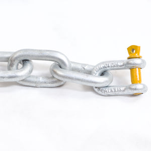 13mm Trailer Chain & Rated Shackle Combo: 4177-35 600mm + Shackle