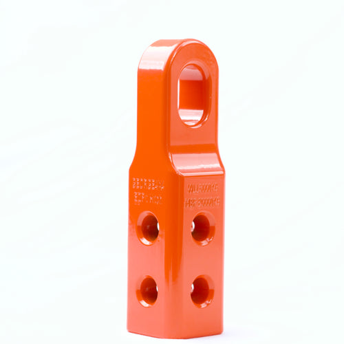 EZFit Recovery Hitch with Big Oval Hole for Soft Shackle & Steel Shackle (Long Neck ORANGE)