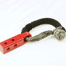 Load image into Gallery viewer, George4x4 EZFit Recovery Hitch RED Long body with 22ton soft shackle George4x4 Suit for Soft Shackle and Steel Shackle