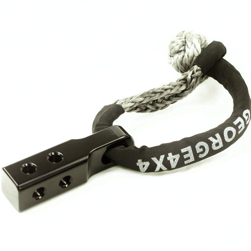 EZFit Recovery Hitch with 22ton Soft Shackle and Steel Shackle by George4x4
