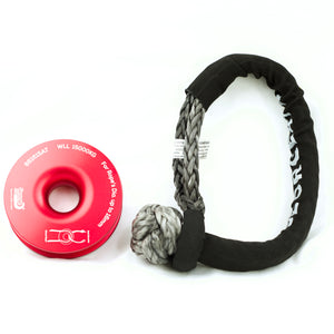 Ring & Soft Shackle Combo: 22000kg Soft Shackle + 15000kg Winch Ring