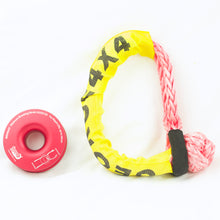 Load image into Gallery viewer, Ring &amp; Soft Shackle Combo : 24500kg Soft Shackle + 11000kg Snatch Winch Pulley Ring(RED or Pink)