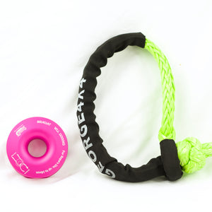 pink ring with green soft shackle george4x4 