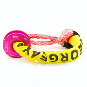Ring & Soft Shackle Combo : 24500kg Soft Shackle + 11000kg Snatch Winch Pulley Ring(RED or Pink)