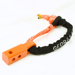 Combo: Orange SK+  Hitch  +  Soft Shackle 15000kg 4x4 Tow Bar Snatch Recovery