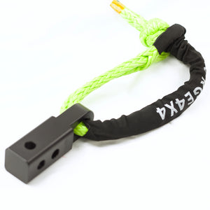 Combo: Black SK+  Hitch  +  Soft Shackle 19800kg 4x4 Tow Bar Snatch Recovery