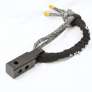 Combo: Black SK+  Hitch  +  Soft Shackle 19800kg 4x4 Tow Bar Snatch Recovery