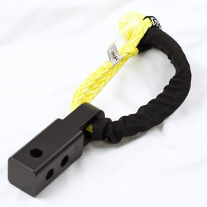 black sk+ hitch with soft shackle 16000kg george4x4 recovery gear
