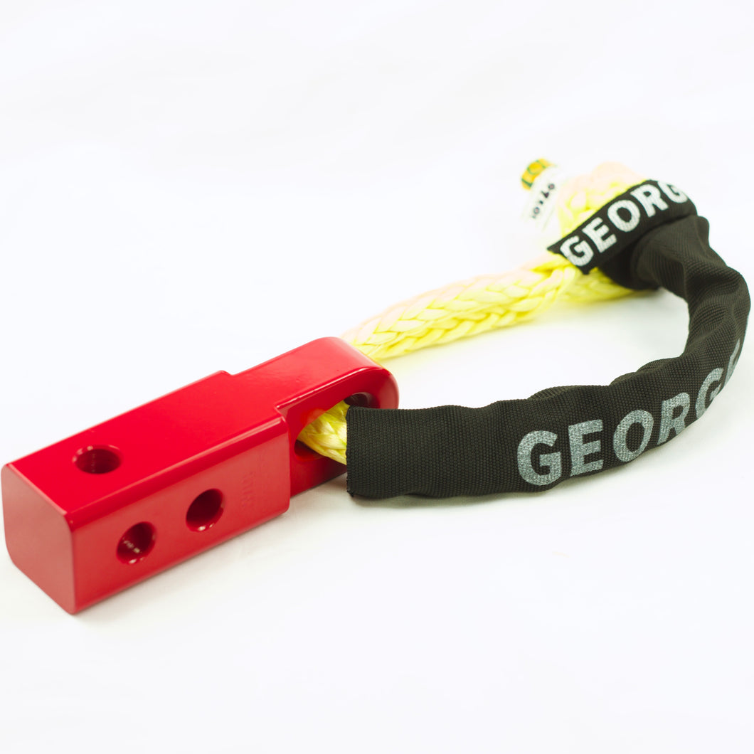 Combo: RED SK+  Hitch with Soft Shackle 13300kg  for Snatch Strap or Kinetic Rope