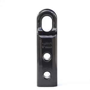 Long Body Black EZFit Recovery Hitch with Big Oval Eyelet Hole for Soft Shackle & Steel Shackle