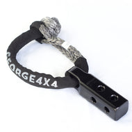 Hitch & Soft Shackle Combo: EZFit Recovery Hitch Black Long Body+Soft Shackle 22ton