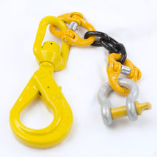 Load image into Gallery viewer, G80 10mm Swivel Hook Assembly with Shackle Excavator, Lifting, Rigging, Crane, Civil