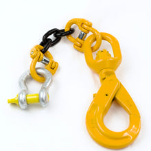 Load image into Gallery viewer, G80 8mm Swivel Hook Assembly with Shackle Excavator, Lifting, Rigging, Crane, Civil
