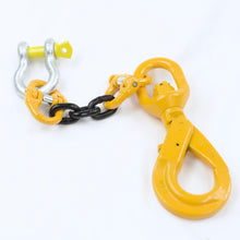 Load image into Gallery viewer, G80 8mm Swivel Hook Assembly with Shackle Excavator, Lifting, Rigging, Crane, Civil