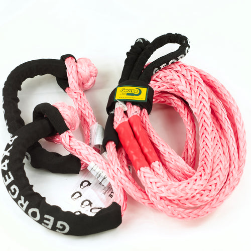 Pink Rope Combo: 1X Extension / Tow 11ton + 2 X Soft Shackles 16ton