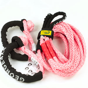 Pink Rope Combo: 1X Extension / Tow 11ton + 2 X Soft Shackles 16ton