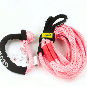 Pink Rope Combo: 1X Extension / Tow 11ton + 1 X Soft Shackle 16ton
