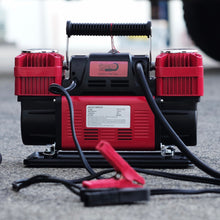 Load image into Gallery viewer, Set&amp;Go 300 Twin – 12V Dual Cylinder Air Compressor with Digital Display George4x4