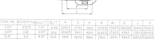 Bolt on Lifting WLL 3.15ton LC: 6.3ton ( 6300kg ) D Ring Tie Down Point George Lifting