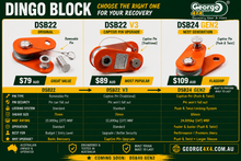 Load image into Gallery viewer, Dingo snatch Block DSB22 DSB22 V3 DSB24 GEN2 compare