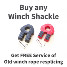 Load image into Gallery viewer, 4WD Recovery Winch Shackle and Free Resplicing Service