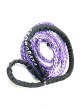 Load image into Gallery viewer, George4x4 Soft Loop Winch Rope SLWR Description:   Heavy Duty Soft Loop End and aluminium ferrule eye Made of Synthetic rope, very light, can float in water High Abrasion resistance and good UV resistance No stretch, easy handling Spliced in Australia FEATURES:  Size: 11mm, rated breaking 11000kg,  suit for 12000lbs to 17000lbs winches Colour Available: Orange and Purple