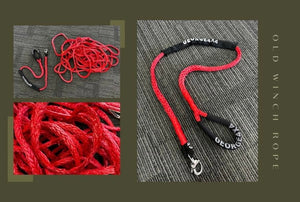 old winch rope dog leash by George4x4 recovery gear