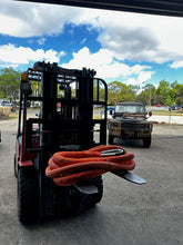 Load image into Gallery viewer, Heavy Duty Tow Strop 90ton Double Braided with Stainless Thimble Eye