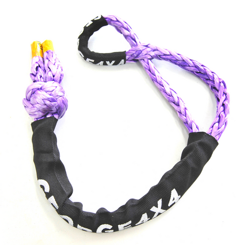George4x4 Diamond knot Soft Shackle Australian Made Soft Shackle 15000kg, length 55cm and 65cm, Top Quality and Price Affordable Description:   Diamond knot Soft Shackle*2pcs/1pc Hand spliced in Australia, Tested by NATA-accredited lab Super lightweight, can float in water UV-resistant, waterproof and more durable Protective sleeve fitted Black Eye Designed Features:  11mm*65cm/55cm Breaking Strength: 15000kg