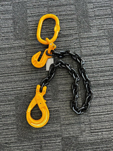Grade 80 Chain Sling 10mm 1 Leg WLL 3.2Ton Custom Length Clevis Self Locking Safety Hook( Tested and Assembly in Australia)