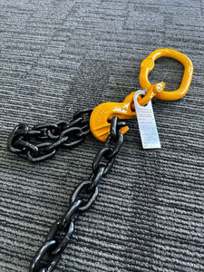 Grade 80 Chain Sling 10mm 1 Leg WLL 3.2Ton Custom Length Clevis Self Locking Safety Hook( Tested and Assembly in Australia)