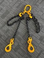 Chain Sling 6mm WLL 1.9Ton 2Leg with Eye SelfLocking Hook Custom Length  (Assembly and Tagged in Australia)