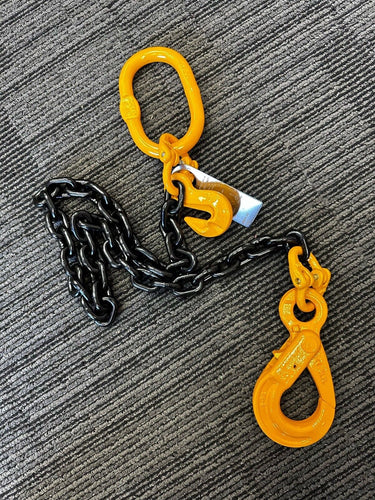 Grade 80 Chain Sling 10mm 1 Leg WLL 3.2Ton Custom Length Clevis Self Locking Safety Hook( Tested and Assembly in Australia)