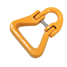 Load image into Gallery viewer, A hammerlock, a link that connects chains to other fittings when the chain link is too small. Made of high-quality alloy steel, drop forged and heat-treated for strength and flexibility. Easy to assemble and disassemble, often used to connect winch hooks to steel cable/synthetic winch rope. Consist of two separate body pieces, a tapered shaft, and a sleeve. Size: 6mm WLL: 1.12ton BS: 4.48ton (4 times of WLL) Grade: 80 (T8) Made from Quality Alloy steel Drop forged and heat treated