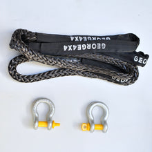 Load image into Gallery viewer, Equaliser Rope Combo: Bridle Rope(equaliser) 12mm*13200kg + 2*Rated Steel Shackles, 4WD Recovery Gear 4x4 offroad