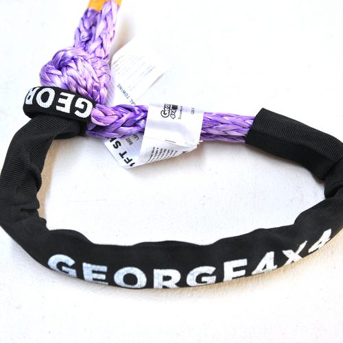 1pc*Soft Shackle(Purple diamond), Australian made  Rope Diam: 11mm  Breaking Strength: 15000kg    Standard length available:  50cm/55cm/60cm/65cm/70cm/75cm  Length when Closed as Shackle  20cm/22cm/24cm/26cm/28cm/30cm Features:  Hand spliced in Australia, Tested by NATA-accredited lab Super lightweight, can float in water UV-resistant, waterproof and more durable Protective sleeve fitted More durable design (Black Eye)