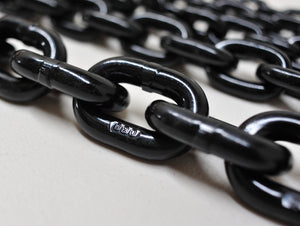 Grade 80 Lifting Chain, Alloy Steel T8, Black Coating. Rigging gear