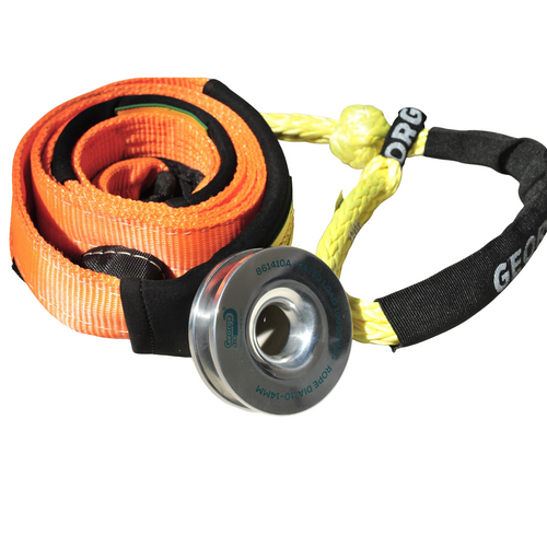 4WD Recovery Winch Accessory kit: Tree Trunk Protector + Soft Shackle + Snatch Ring