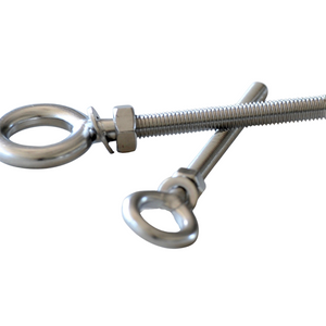 AISI316 Marine Stainless Steel Eye Bolt for Tie-Down Use, 6MM 8MM 10MM Long shank