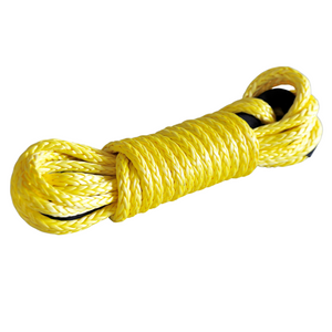 The George4x4 Towing Rope is made of a unique ultra-high molecular weight polyethylene material (UHMWPE), known as Dyneema/Spectra or high-modulus polyethylene (HMPE). High strength and low stretch.  UV resistant, waterproof and more durable Very light, can float in water Both ends have a soft loop and protective sleeves Static Rope Suitable for sailing, off-road towing Fitted for 4WD electric Winch, Hand Winch, Trailer Winch, Towing etc. 10mm, breaking strength 9500kg Australian made, tested