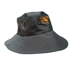 Load image into Gallery viewer, George4x4 Outdoor Bush Hat is made of a blend of polyester and cotton. Whether you&#39;re hiking through the woods, gardening in your backyard, or enjoying a day of fishing on the lake, this hat is sure to keep you cool &amp; comfortable. Its wide brim provides extra coverage, shielding your face and neck from the sun&#39;s rays. Material: Poly-cotton Average Size (Adjustable) 100% brand NEW GEORGE4X4 Logo (Golden) 
